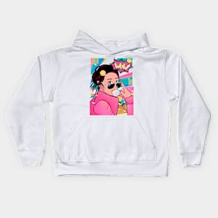 Comic Girl Kids Hoodie